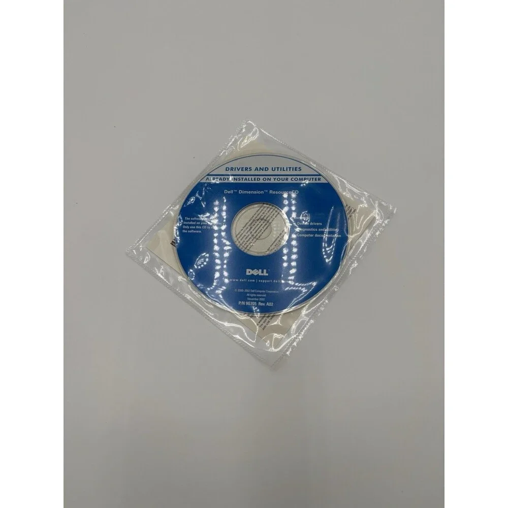 Dell Dimension Resource CD for Reinstalling Device Drivers, etc. P/N 9G705
